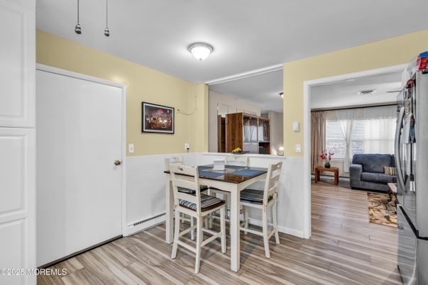 Dining room, Interior, Wood Texture Flooring
