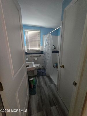 Bathroom, Interior, Wood Texture Flooring