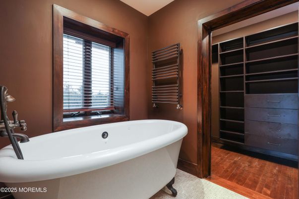Bathroom, Free Standing Baths, Interior, Wood Texture Flooring