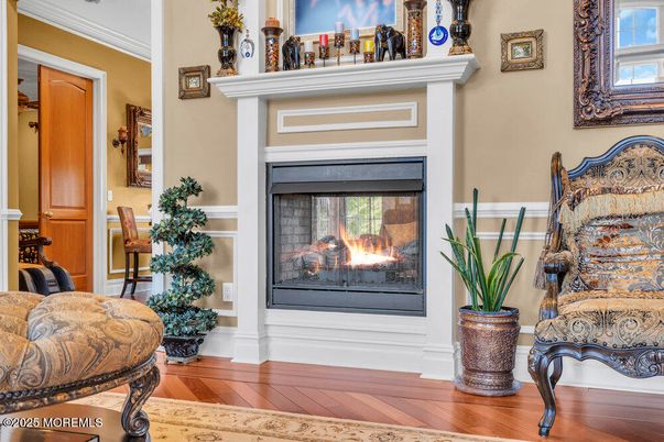 Fireplace, Interior, Wood Texture Flooring