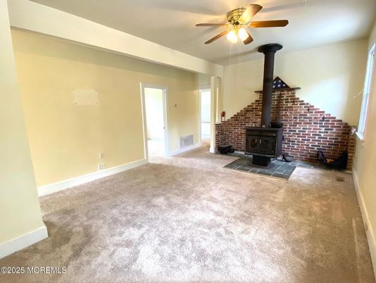 Empty room, Fireplace, Interior, Stone Walls
