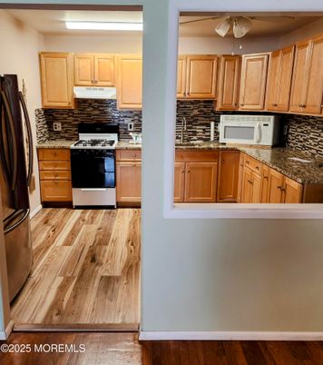 Interior, Kitchen, Wood Texture Flooring