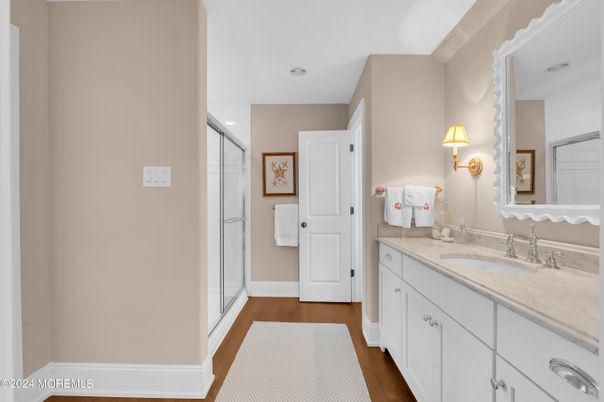 Bathroom, Interior, Wood Texture Flooring