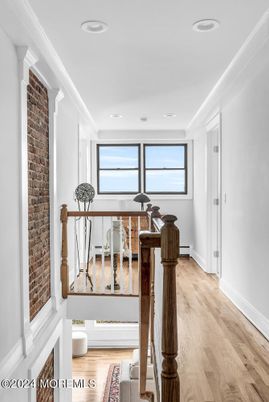 Interior, Recessed Lighting, Stone Walls, Wood Texture Flooring