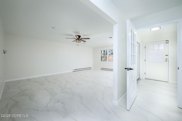 Empty room, Interior, Marble, Recessed Lighting