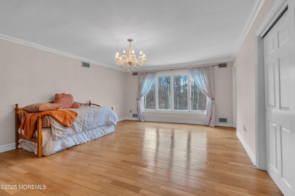 Chandelier, Interior, Wood Texture Flooring