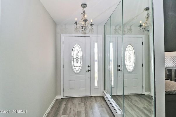Chandelier, Interior, Wood Texture Flooring