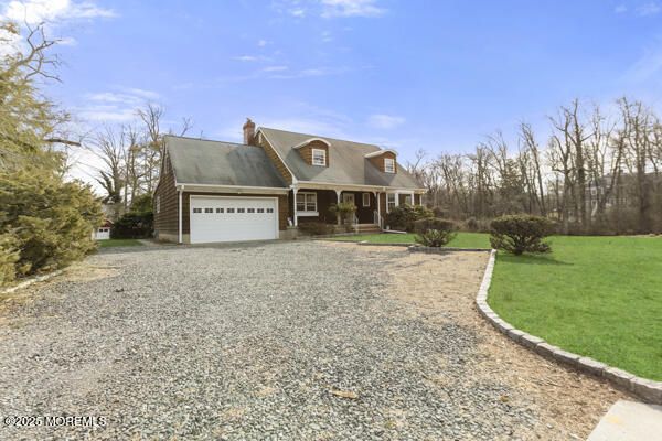 Attached, Backyard, Exterior, Facade, Cape Cod