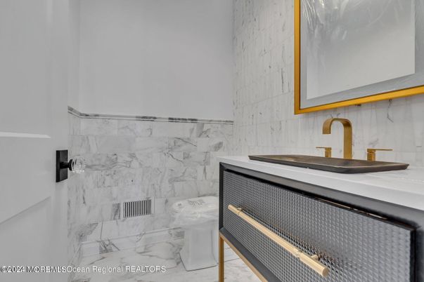 Bathroom, Interior, Marble Walls