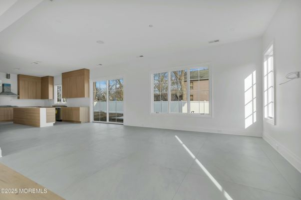 Empty room, Interior, Kitchen, Recessed Lighting
