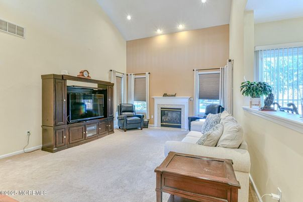 Fireplace, Interior, Living room, Recessed Lighting