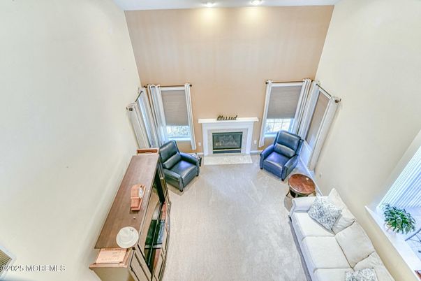 Fireplace, Interior, Living room, Recessed Lighting