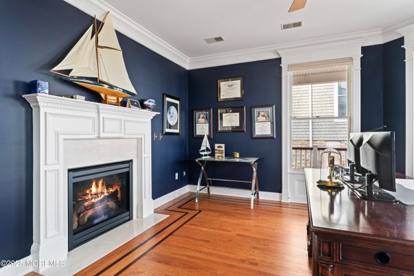 Fireplace, Interior, Wood Texture Flooring