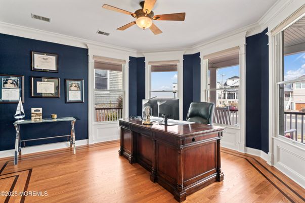 Home Office, Interior, Wood Texture Flooring
