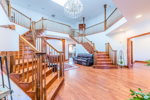 Chandelier, Interior, Recessed Lighting, Wood Texture Flooring