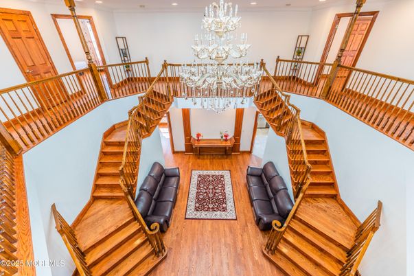 Chandelier, Interior, Recessed Lighting, Wood Texture Flooring