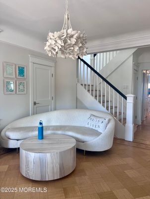 Chandelier, Interior, Wood Texture Flooring