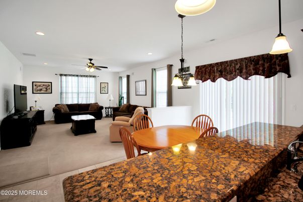 Dining room, Interior, Living room, Pendant Lights, Recessed Lighting