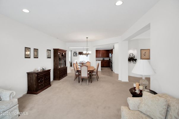 Chandelier, Dining room, Interior, Recessed Lighting
