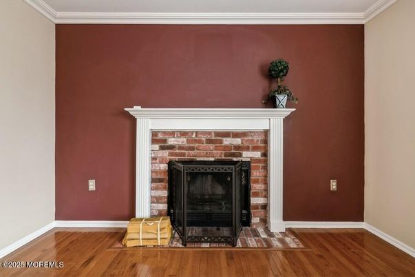 Fireplace, Interior, Wood Texture Flooring
