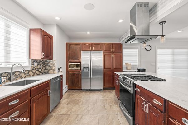 Interior, Kitchen, Pendant Lights, Recessed Lighting, Stainless Steel Appliances