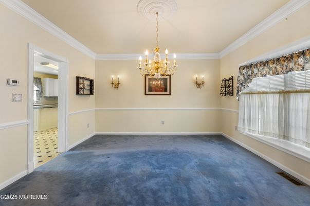 Chandelier, Empty room, Interior