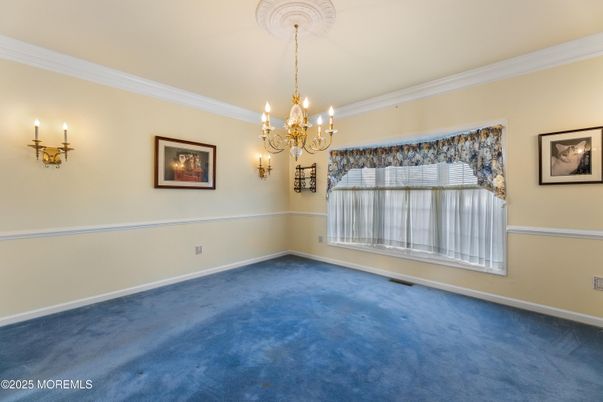 Chandelier, Empty room, Interior