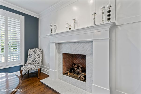 Fireplace, Interior, Wood Texture Flooring