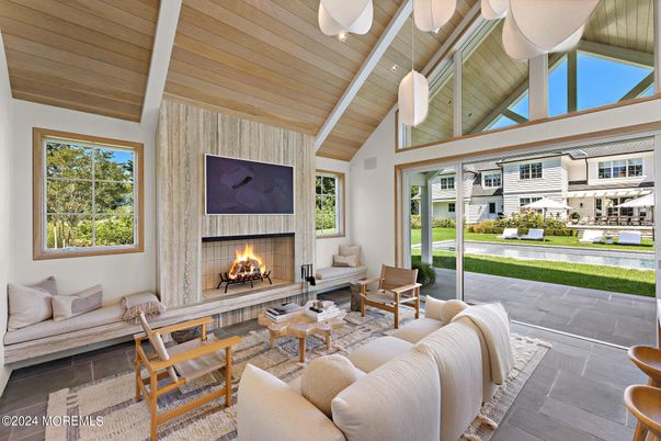 Fireplace, Interior, Living room, Wooden Ceilings