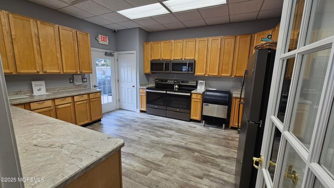 Interior, Kitchen, Wood Texture Flooring