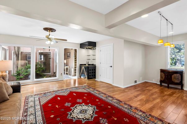 Interior, Pendant Lights, Recessed Lighting, Wood Texture Flooring