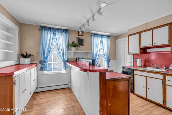 Interior, Kitchen, Wood Texture Flooring