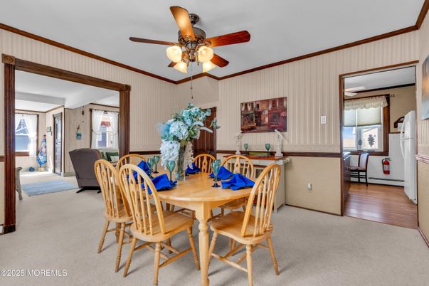 Dining room, Interior, Wood Texture Flooring