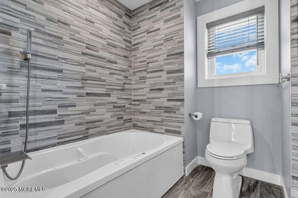 Bathroom, Interior, Wood Texture Flooring