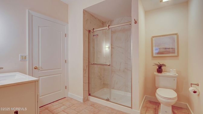 Bathroom, Glass Shower, Interior, Marble Walls