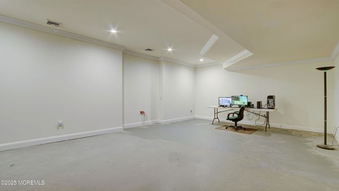 Home Office, Interior, Recessed Lighting