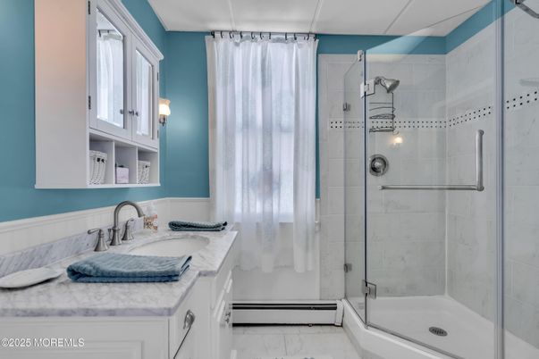 Bathroom, Glass Shower, Interior, Marble, Marble Walls