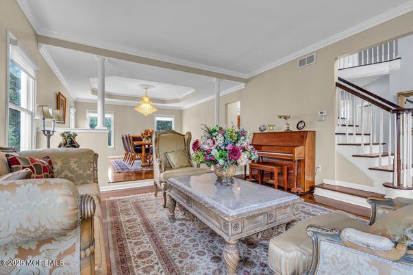 Dining room, Interior, Living room, Piano, Wood Texture Flooring