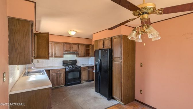 Interior, Kitchen, Wood Texture Flooring
