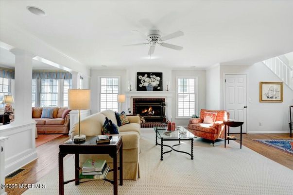Fireplace, Interior, Living room, Wood Texture Flooring