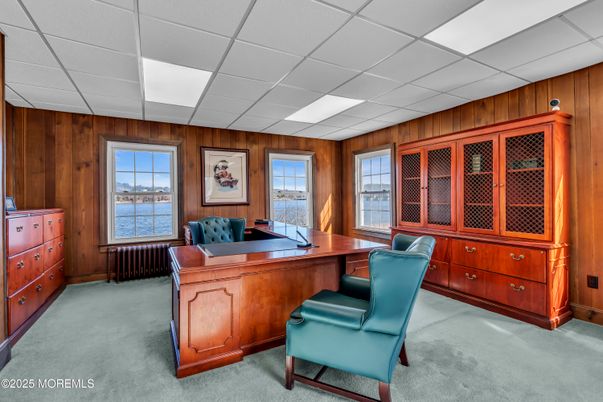 Home Office, Interior, Wooden Walls