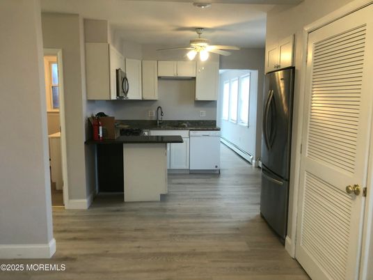 Interior, Kitchen, Wood Texture Flooring