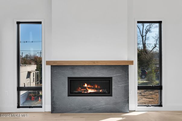 Fireplace, Interior, Wood Texture Flooring