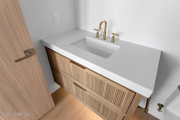 Bathroom, Interior, Wood Texture Flooring