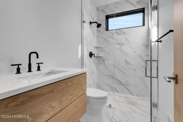 Bathroom, Glass Shower, Interior, Marble, Marble Walls