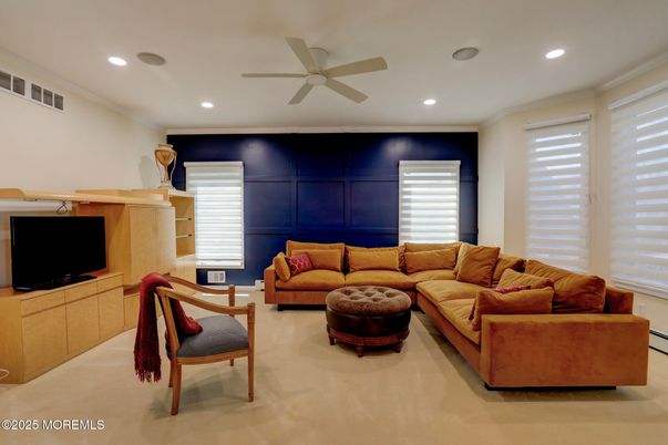Interior, Living room, Recessed Lighting