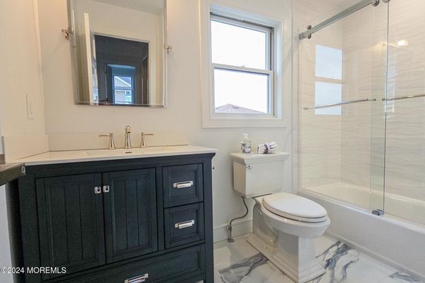 Bathroom, Glass Shower, Interior, Marble