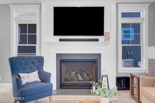 Fireplace, Interior, Wood Texture Flooring