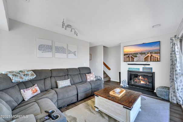 Fireplace, Interior, Living room, Wood Texture Flooring