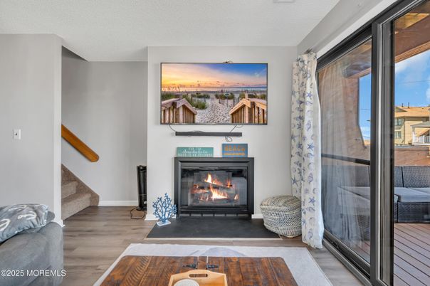 Fireplace, Interior, Wood Texture Flooring